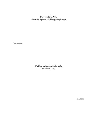 Fizička priprema košarkaša