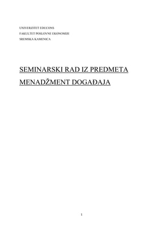 Uticaj događaja na okruženje