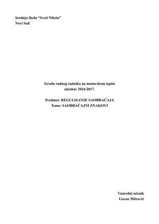 Saobraćajni znakovi