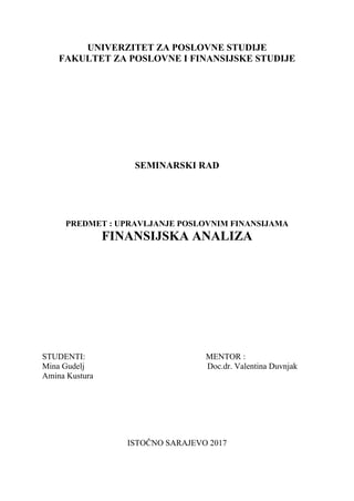 Finansijska analiza