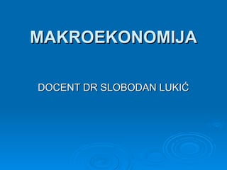 Makroekonomija preduzeća