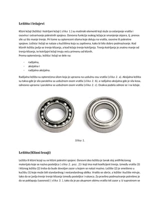 Ležišta i ležajevi: klizni i kotrljajni