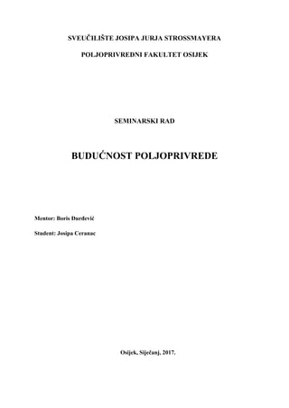 Budućnost poljoprivrede