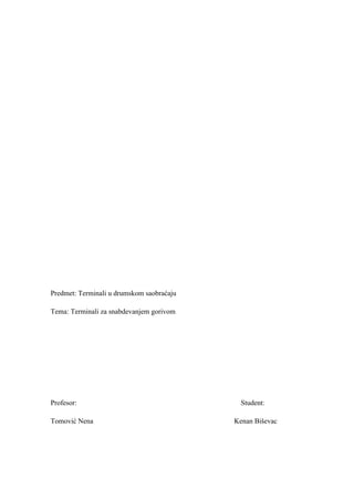 Terminali za snabdevanje gorivom u drumskom saobraćaju