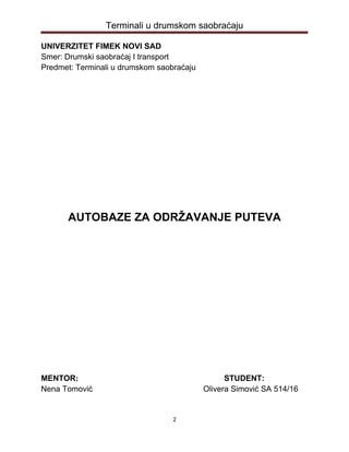 Autobaze za održavanje puteva