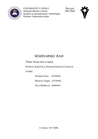 Izrada stola za laptop