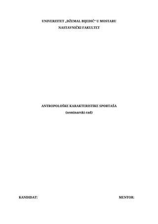 Antropološke karakteristike sportaša