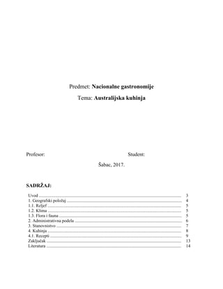 Australijska kuhinja