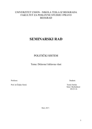 Država i državna vlast