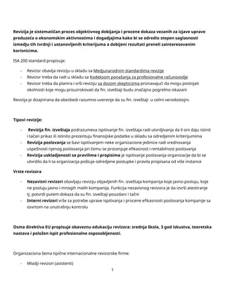 Revizija: sistematičan proces objektivnog dobijanja i procene dokaza