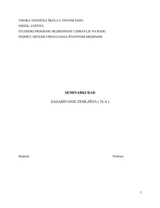 Zagađivanje zemljišta