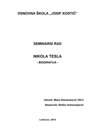 Nikola Tesla-biografija