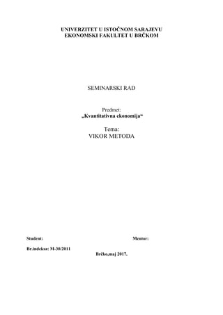 Kvantitativna ekonomija