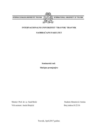 Slučajne promenljive