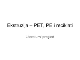 Ekstruzija