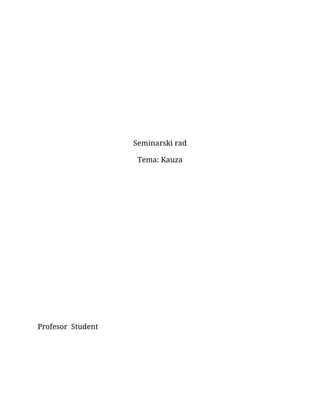 Kauza: seminarski rad