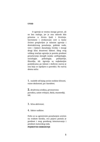 Agresija i agresivnost