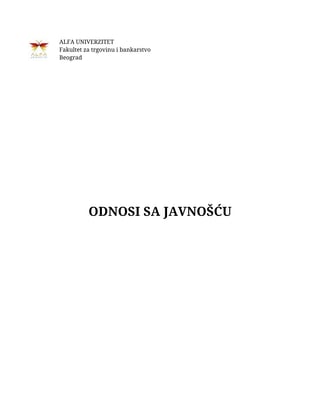 Odnosi sa javnošću