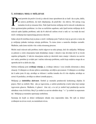 Psihologija rešavanja problema i misao