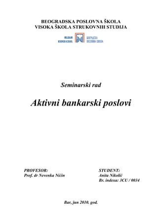 Aktivni bakarski poslovi