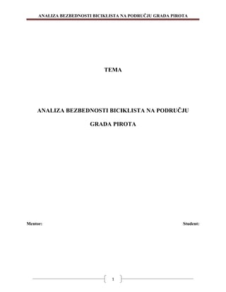 Analiza bezbednosti biciklista