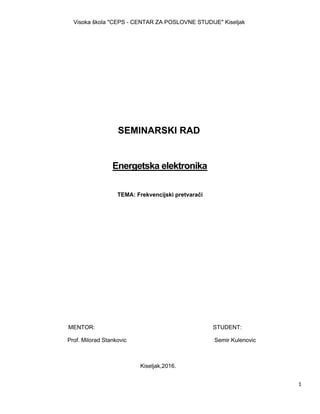 Frekvencijski pretvarač