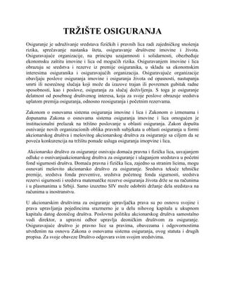 Tržište osiguranja