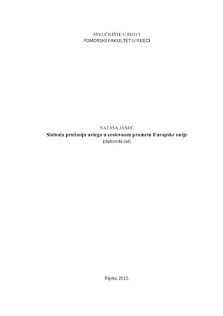 Sloboda pružanja usluga u cestovnom prometu Evropske unije