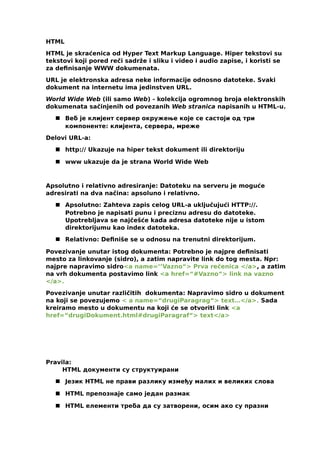 Uvod u web programiranje