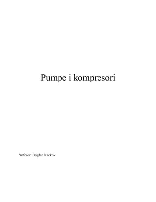 Pumpe i kompresori