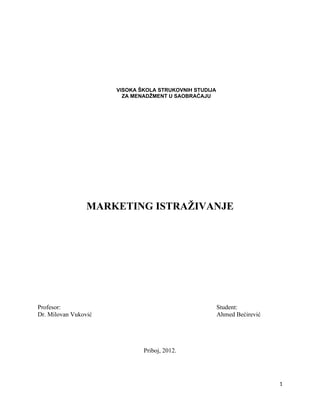 Marketing istraživanje