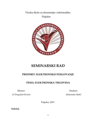 Elektronska trgovina