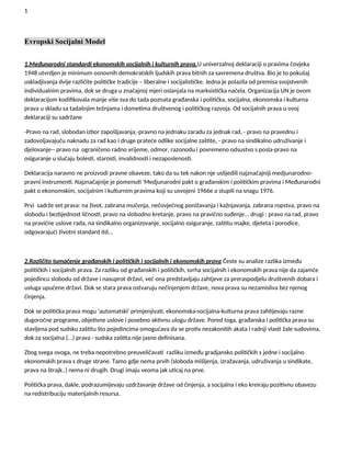 Evropski socijalni modeli