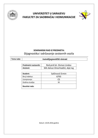 Autodijagnostički sistemi