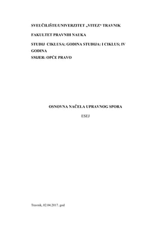 Načela upravno procesnog prava