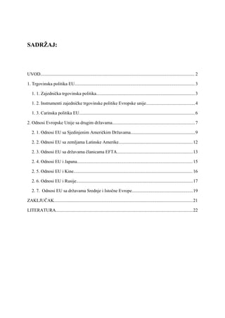 Trgovinska politika EU