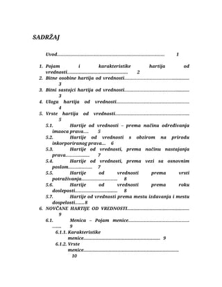 Hartije od vrednosti