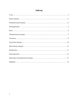 Krizne situacije