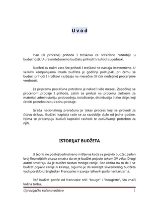 Budžet kao instrument ekonomske politike