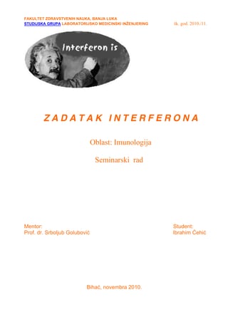 Zadatak interferona