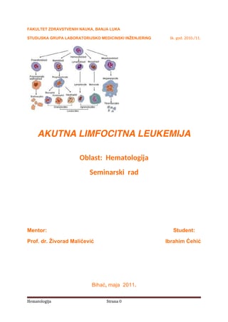 Akutna limfocitna leukemija