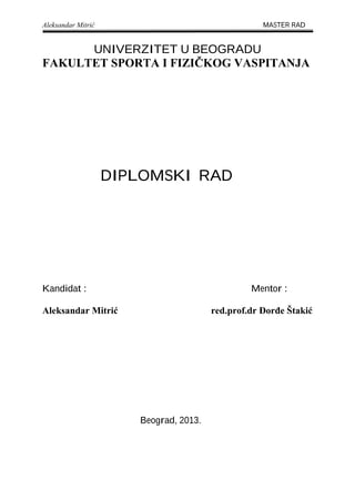 Ekonomske dimenzije profesionalnog sporta u savremenom društvu