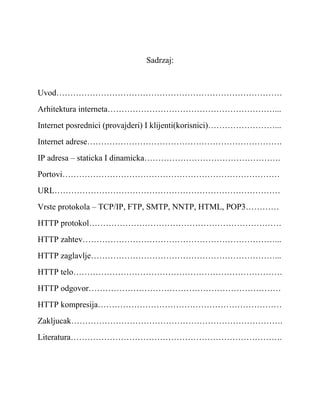 HTTP protokol
