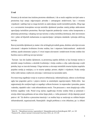 Zaštita životne sredine kao element razvoja turističke ponude na primjeru TUI-a