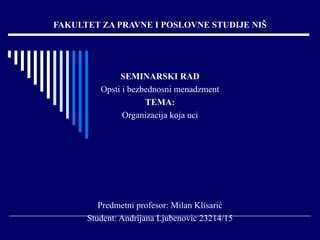 Organizacija koja uči