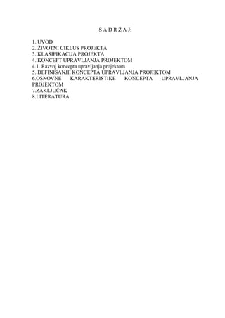 Upravljanje projektima