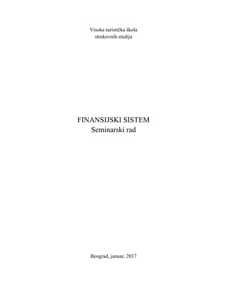 Finansijski sistem