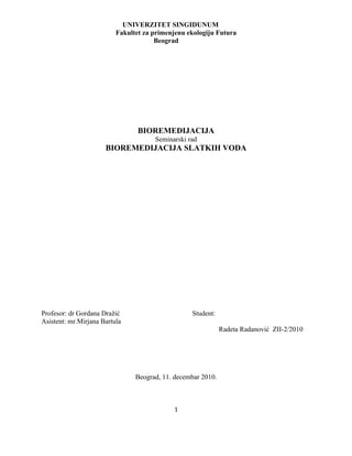 Bioremedijacija slatkih voda