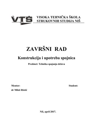 Konstrukcija i upotreba spojnica