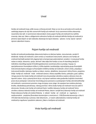 Hartije od vrednosti